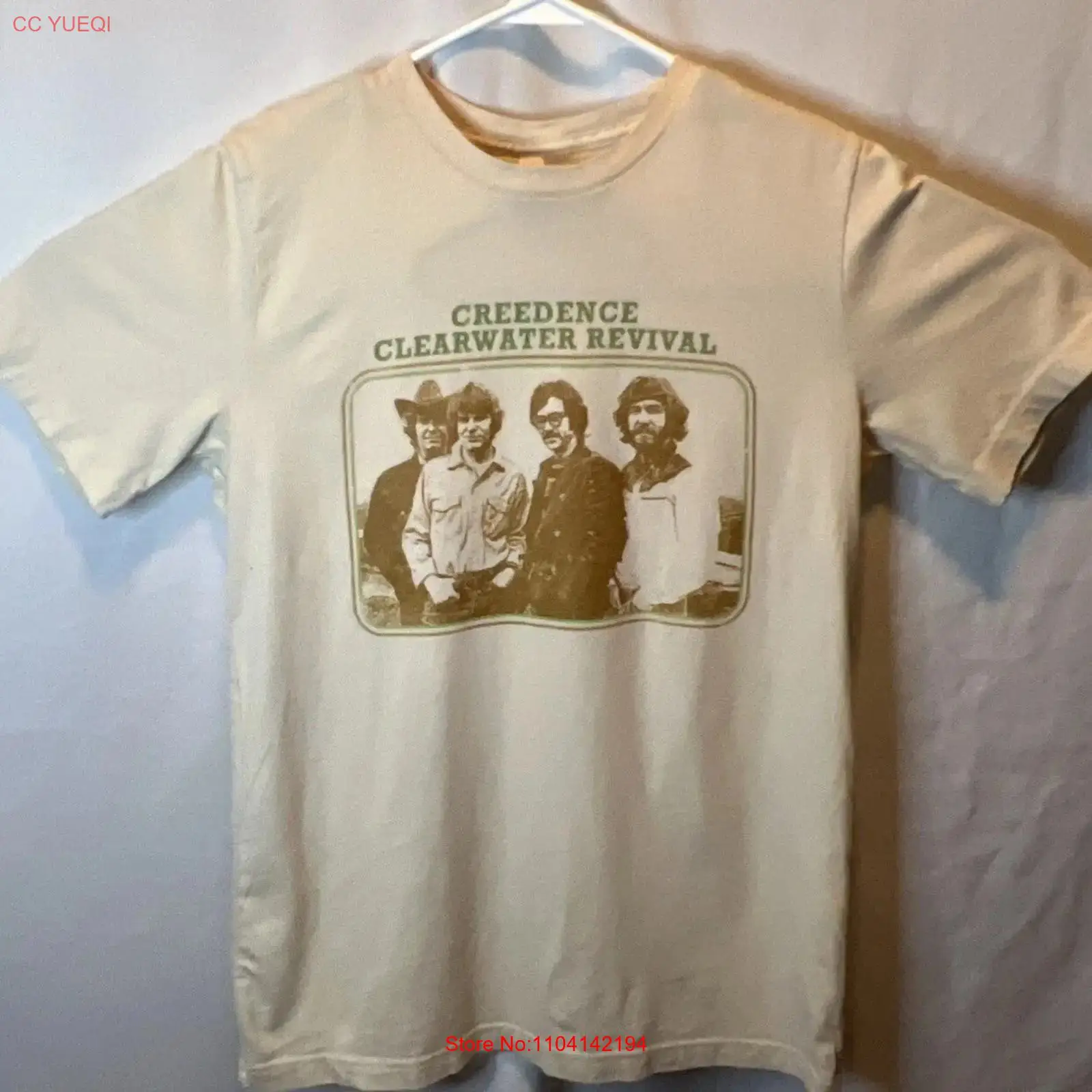 Vintage Fashion Revival - تي شيرت Clearwater Creedence Revival Reprint