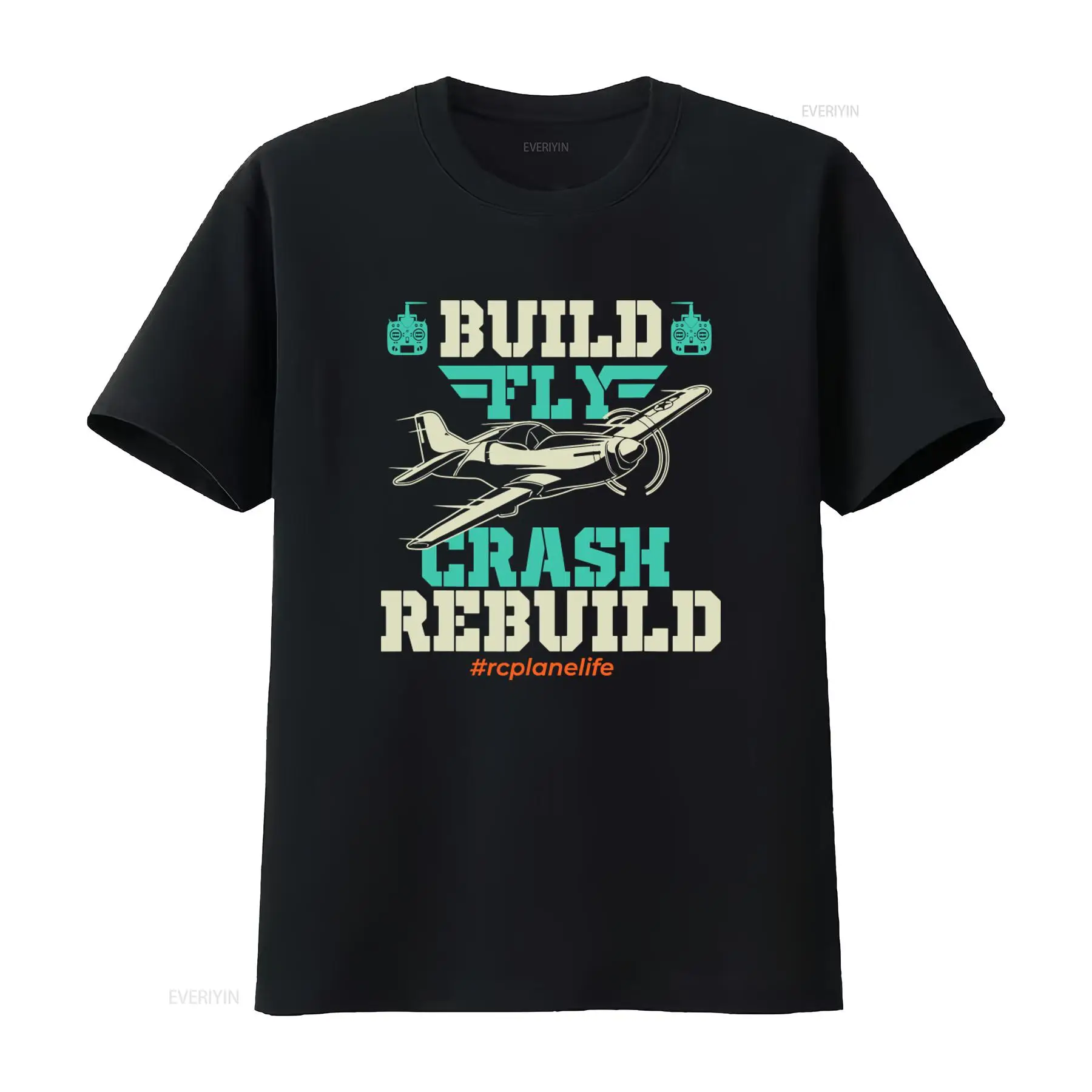 Vintage Fashion Build - تي شيرت Build Fly Crash Rebuild