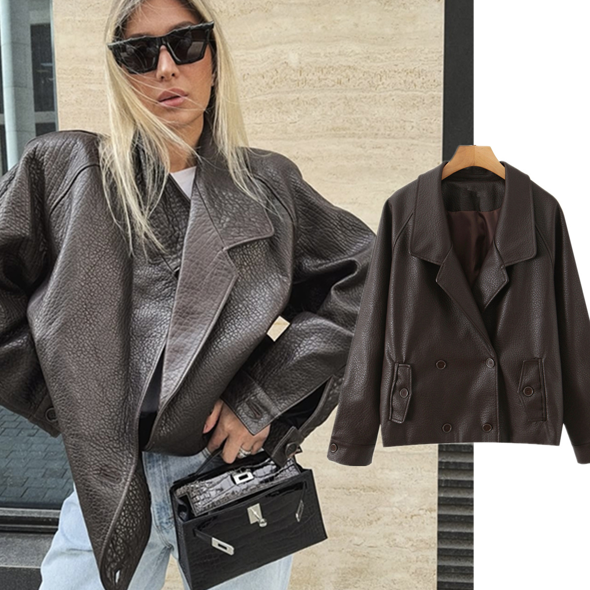 Vintage Fashion Bloggers - سترة نسائية من Maxdutti Boyfriend ملابس