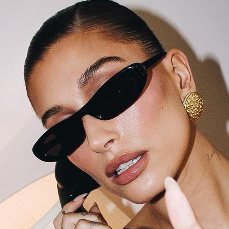 Vintage Fashion Glasses - نظارات شمسية نسائية بإطار صغير بيضاوي