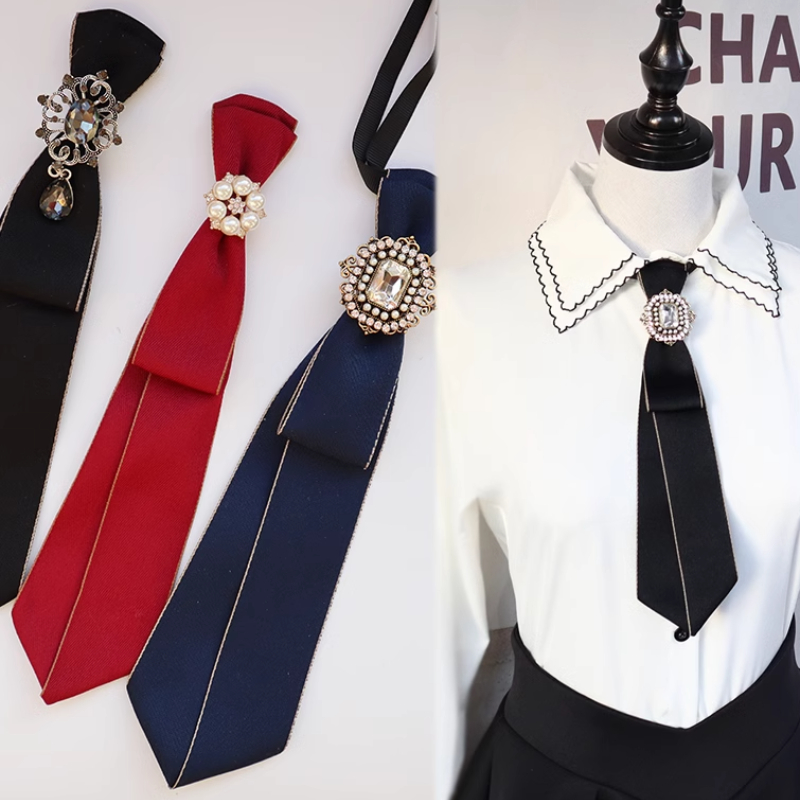 Vintage Fashion Boutique - خمر ربطة القوس فيونكة من القماش