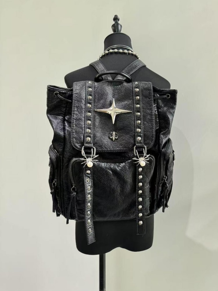 Vintage Fashion Boutique - حقيبة كتف من جلد البولي يوريثان