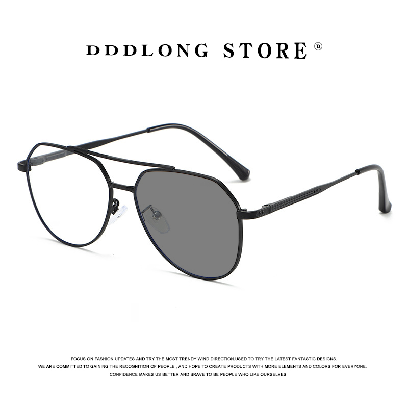 Vintage Fashion Glasses - DDDLONG ريترو فاسق موضة الطيار اللونية