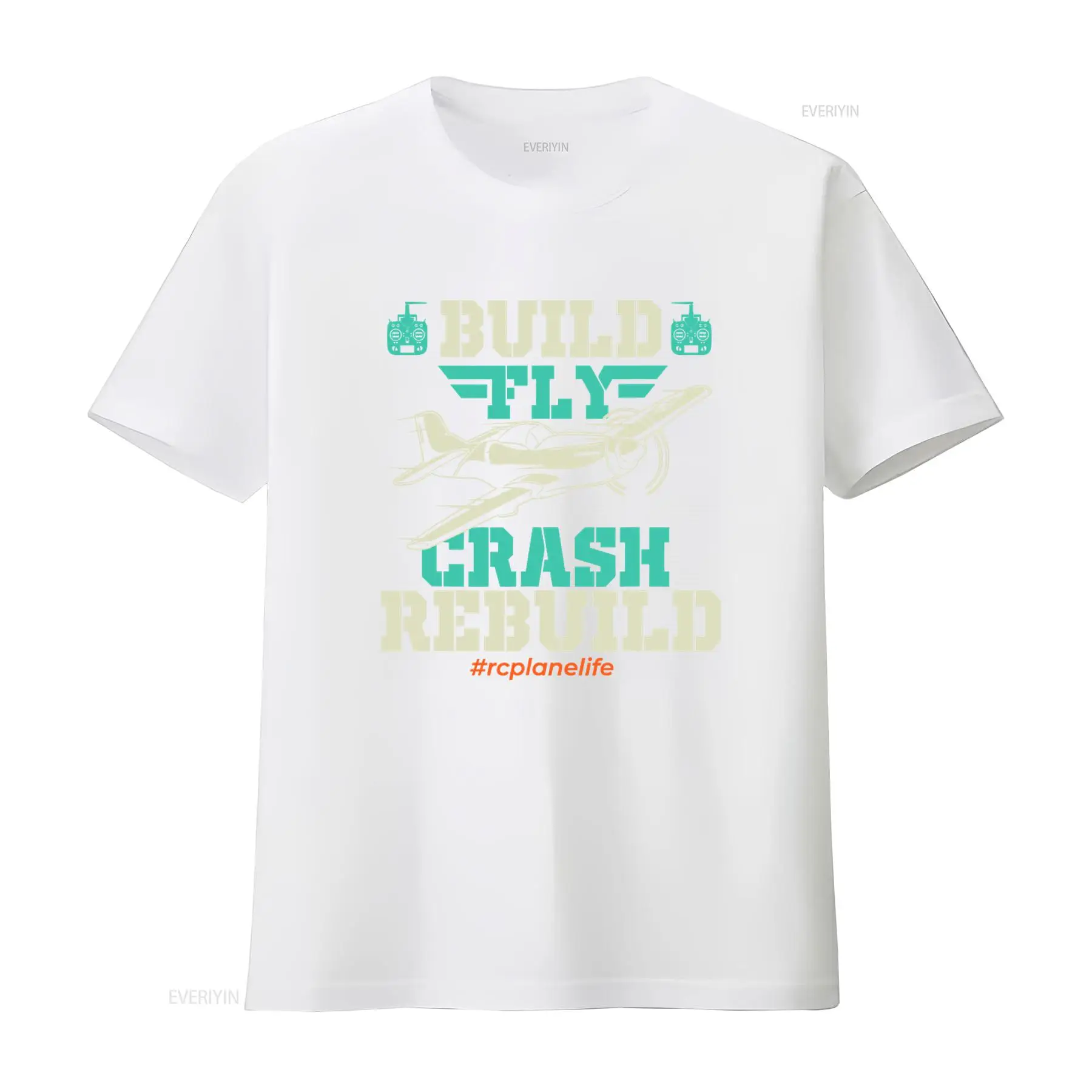 تي شيرت Build Fly Crash Rebuil - مراجعة Vintage Fashion Build وسعره