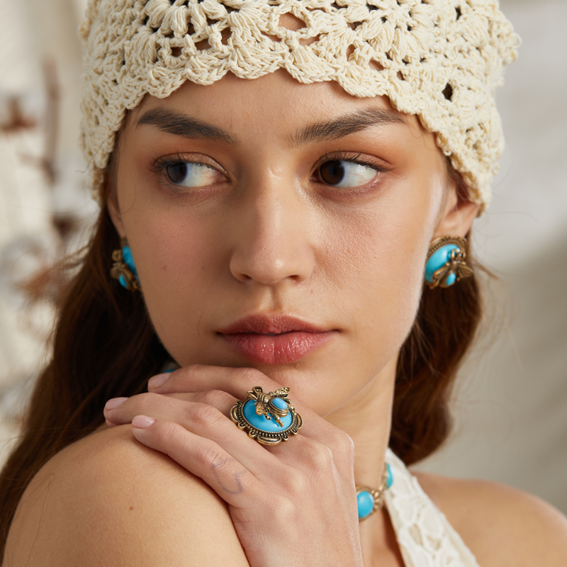 خمر النحل الأزرق خواتم العسل ا - مراجعة Vintage Fashion Trends 2025 وسعره