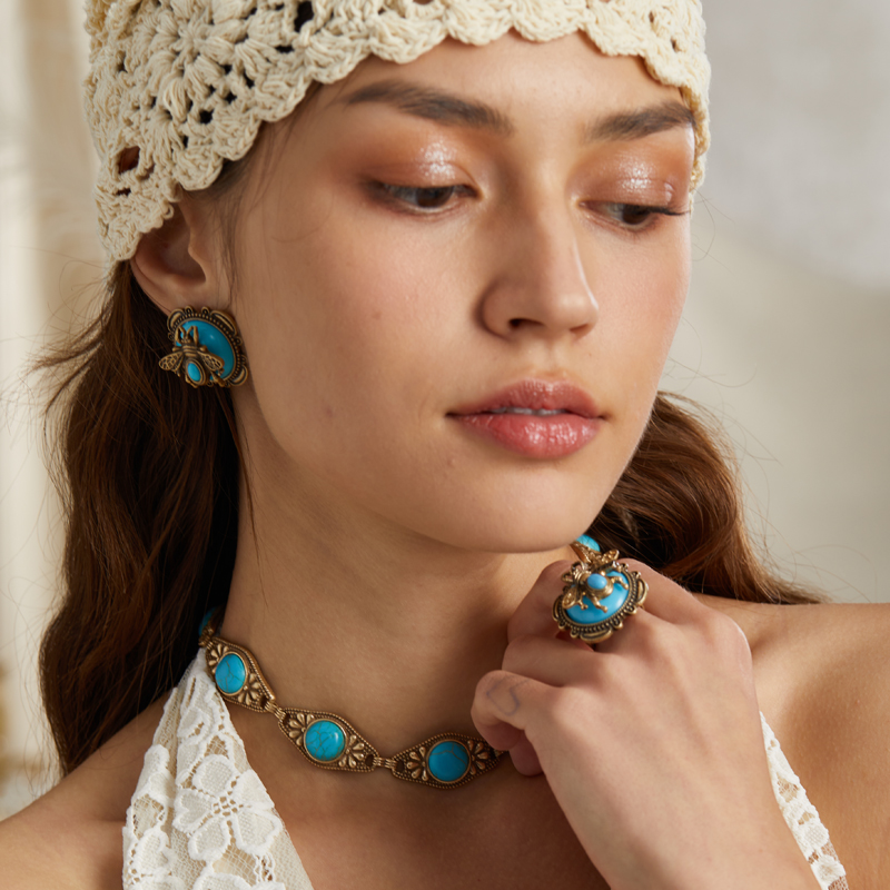 خمر النحل الأزرق خواتم العسل ا - مراجعة Vintage Fashion Trends 2025 وسعره