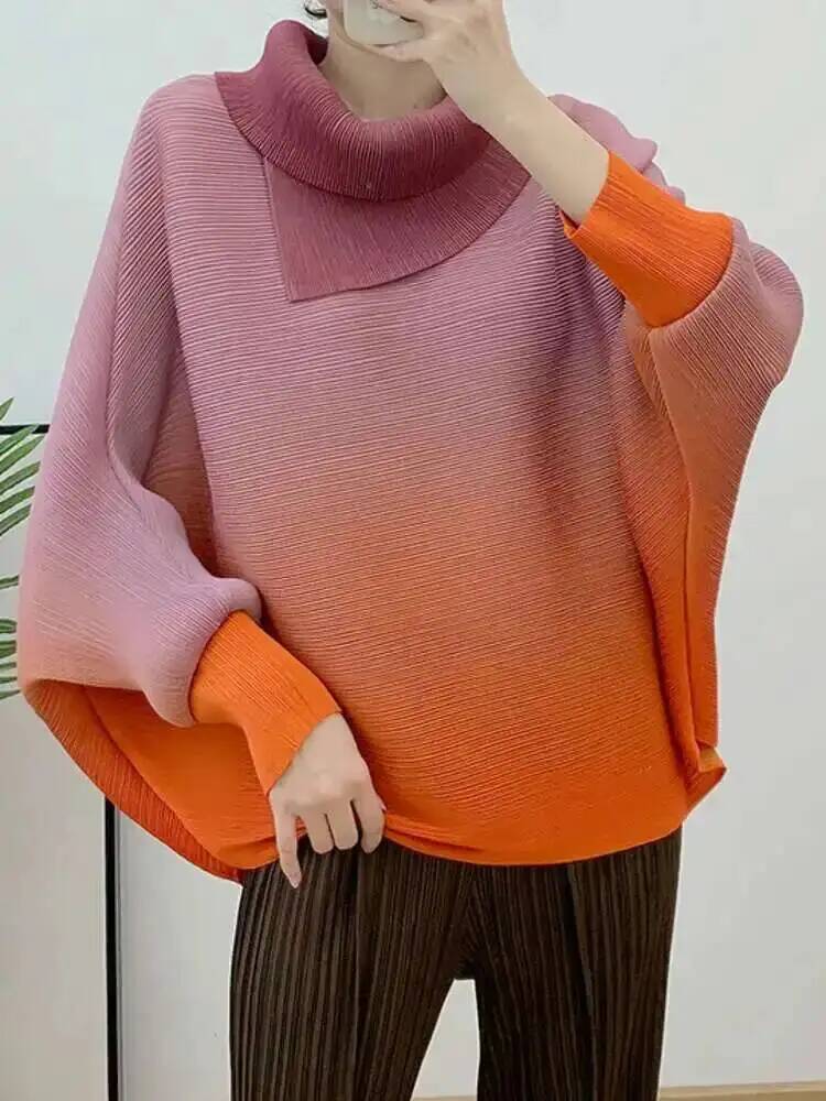 تي شيرت مطوي متدرج اللون للنسا - مراجعة Vintage Fashion Build وسعره