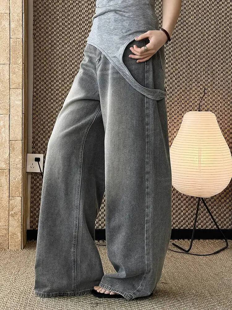 بنطلون جينز نسائي جديد بخصر عا - مراجعة Vintage Fashion Build وسعره