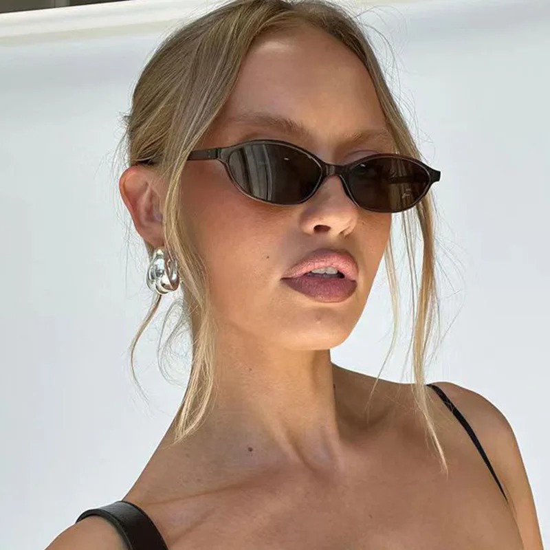 نظارات شمسية بإطار بيضاوي عتيق - مراجعة Vintage Fashion Glasses وسعره